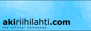 Aki Riihilahti - The Official Homepage